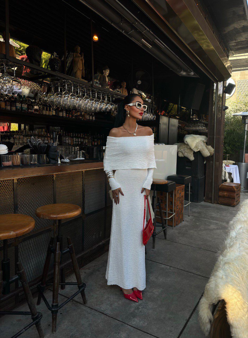 Off Shoulder White Dress