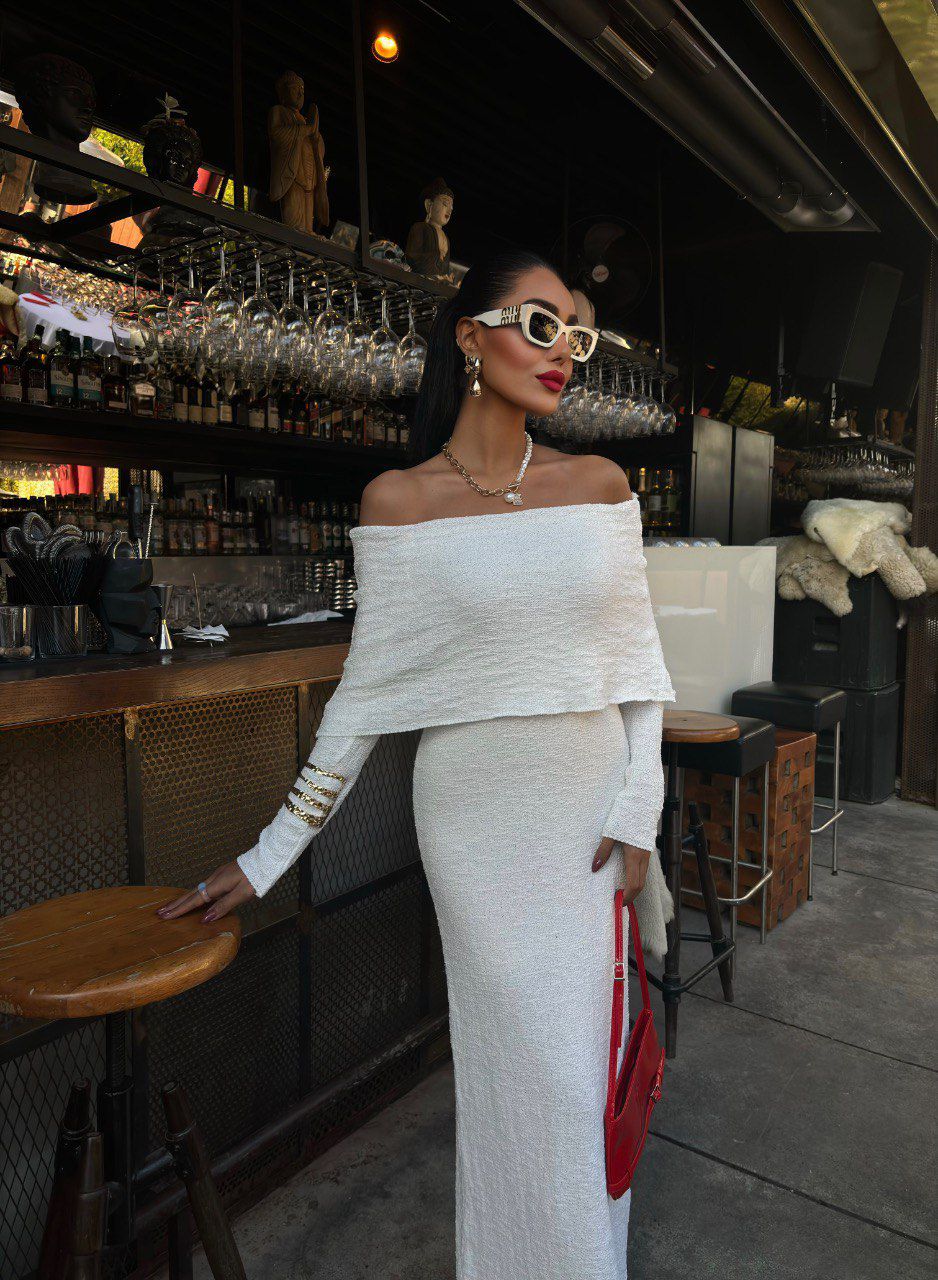 Off Shoulder White Dress